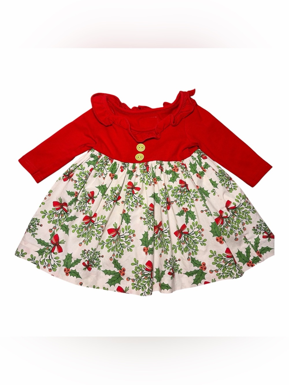 Eleanor Rose Size 12 Month Red Holly Dress